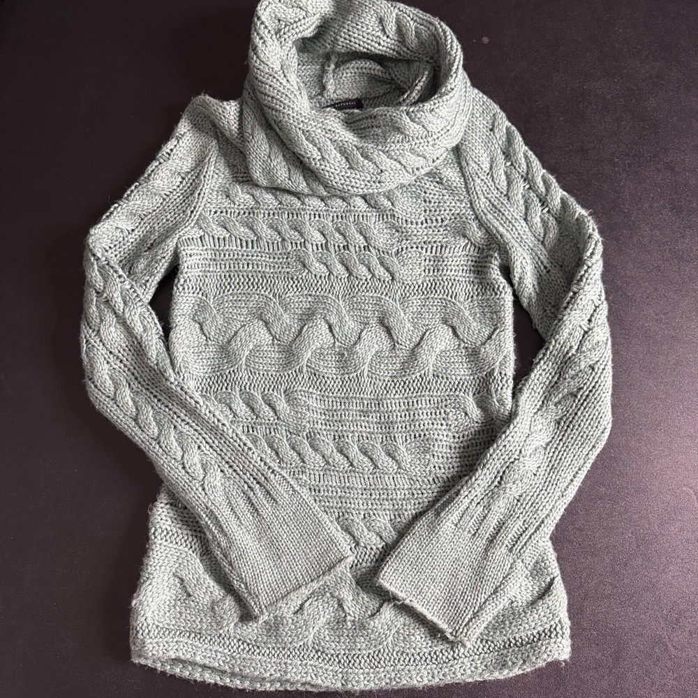 Banana Republic Cowl Sweater‎ Small Womens Acylic Wool Alpaca